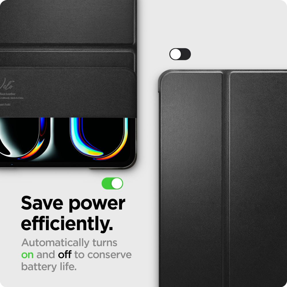 COUVERTURE / ÉTUI POUR IPAD PRO 11 5 / 2024 SPIGEN SMART FOLD NOIR