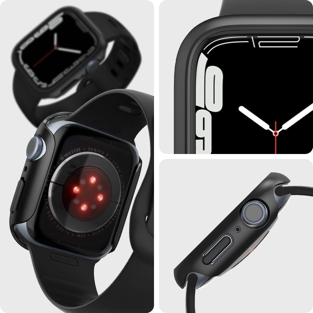COQUE DE PROTECTION POUR APPLE WATCH 45 MM SPIGEN THIN FIT NOIRE