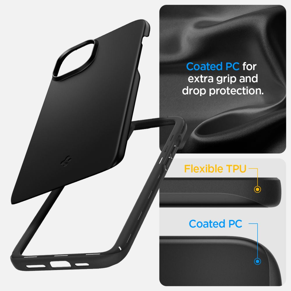 COQUE SPIGEN THIN FIT IPHONE 15 PLUS NOIRE
