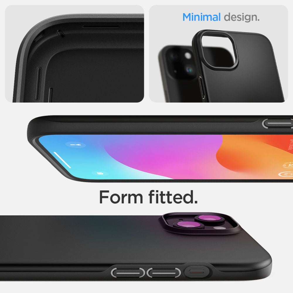 COQUE SPIGEN THIN FIT IPHONE 15 PLUS NOIRE