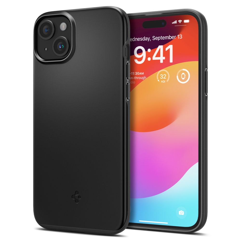 COQUE SPIGEN THIN FIT IPHONE 15 PLUS NOIRE