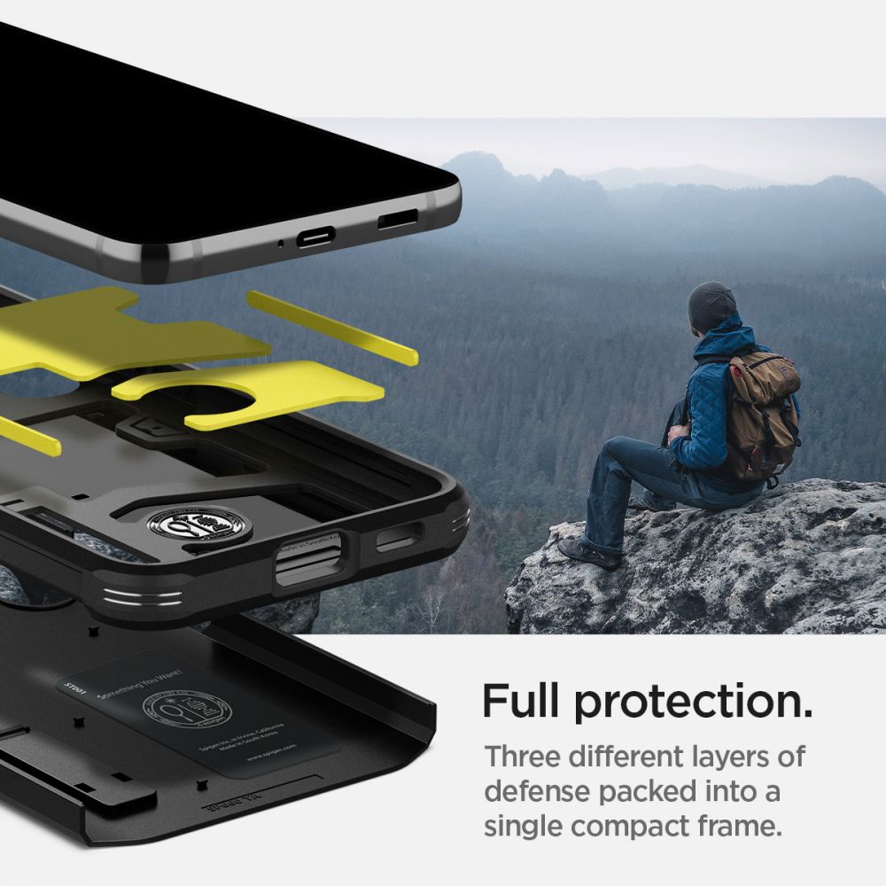 COQUE SPIGEN TOUGH ARMOR GALAXY S22 NOIRE