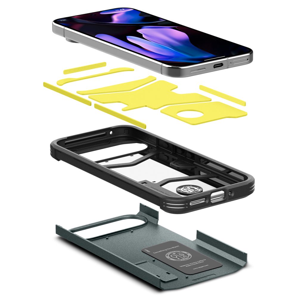 COQUE POUR GOOGLE PIXEL 9 PRO XL SPIGEN TOUGH ARMOR ABYSS GREEN