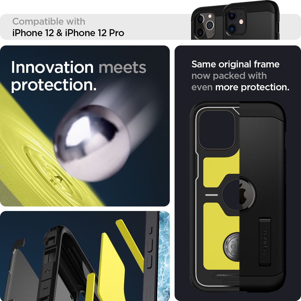 COQUE SPIGEN TOUGH ARMOR IPHONE 12/12 PRO NOIRE