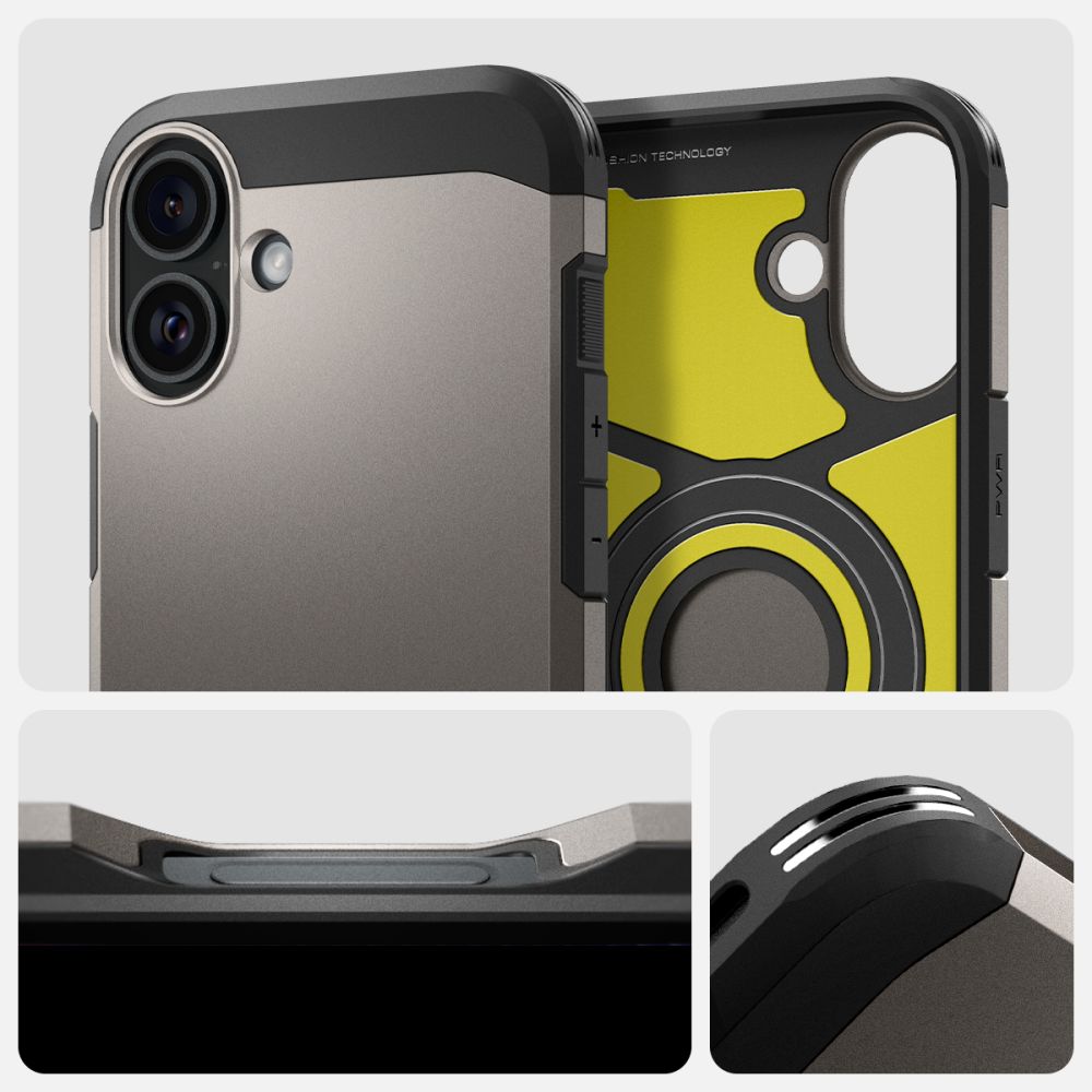 COQUE SPIGEN TOUGH ARMOR MAG MAGSAFE IPHONE 16 GUNMETAL