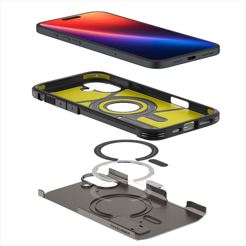 COQUE SPIGEN TOUGH ARMOR MAG MAGSAFE IPHONE 16 GUNMETAL