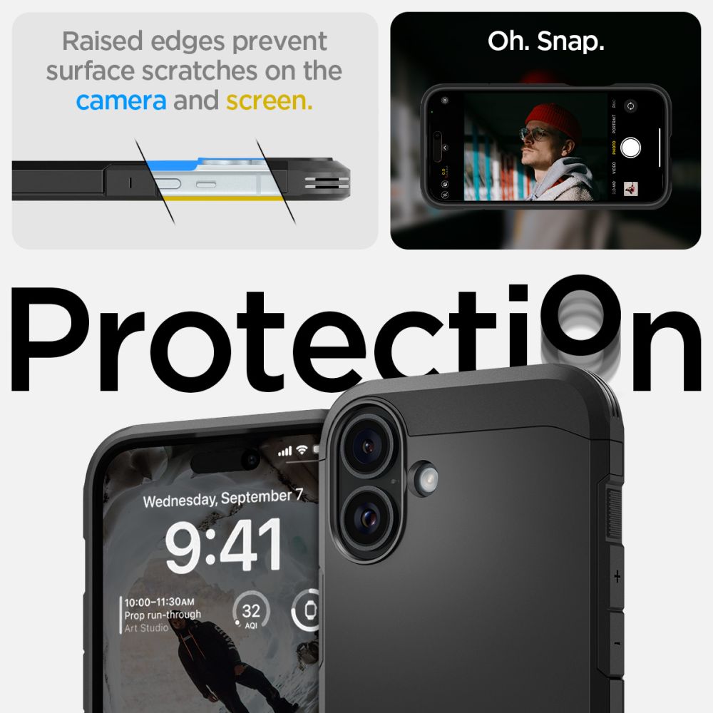 COQUE SPIGEN TOUGH ARMOR MAG MAGSAFE IPHONE 16 PLUS NOIRE