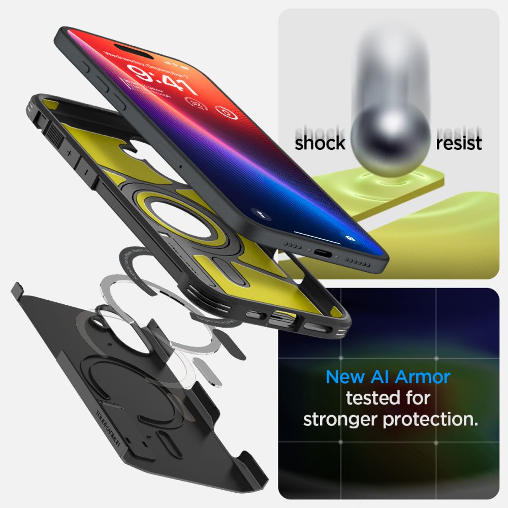 COQUE SPIGEN TOUGH ARMOR MAG MAGSAFE IPHONE 16 PLUS NOIRE
