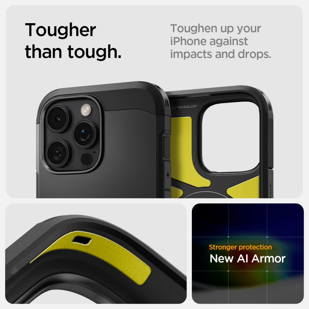 COQUE SPIGEN TOUGH ARMOR MAG MAGSAFE IPHONE 16 PRO MAX NOIRE