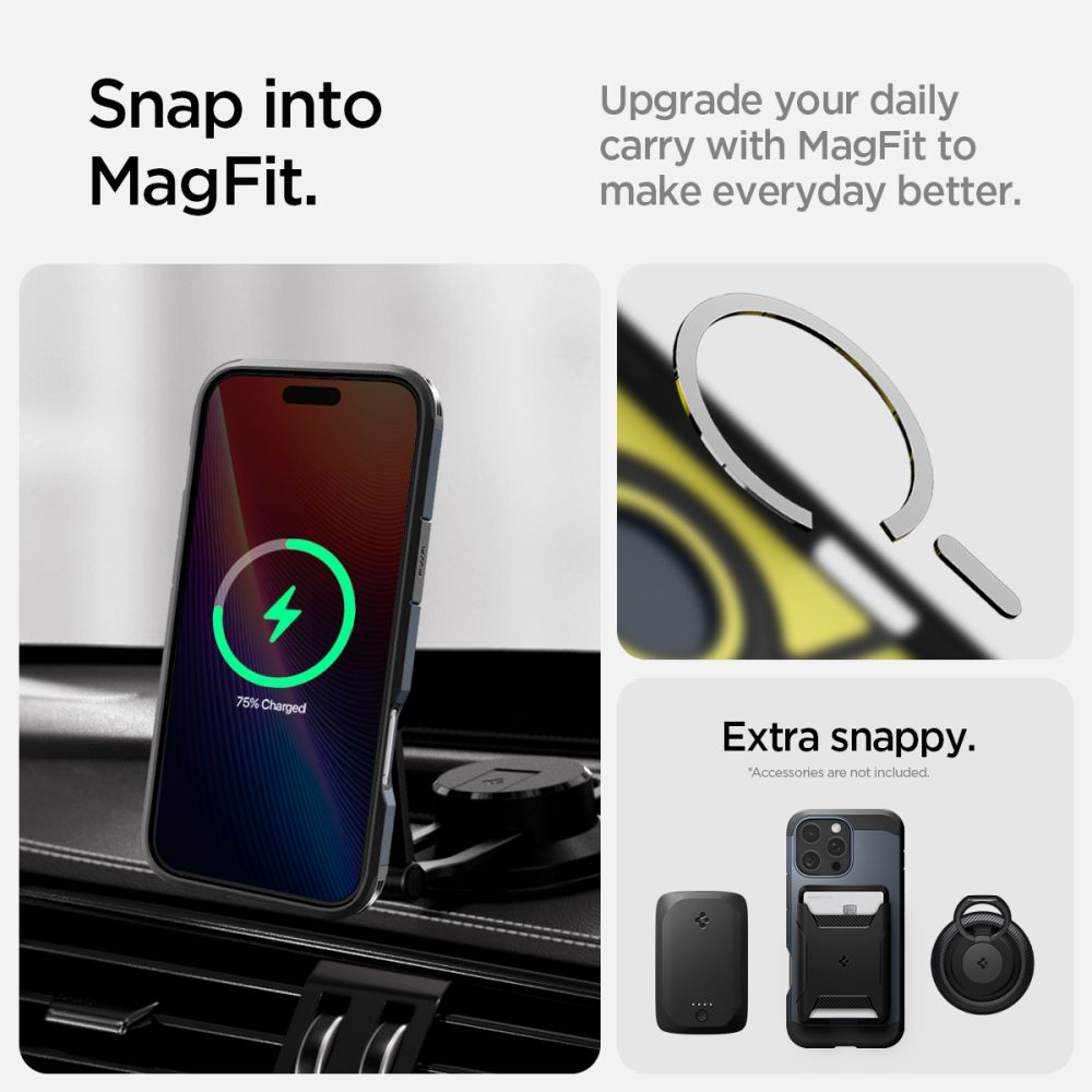 COQUE SPIGEN TOUGH ARMOR MAG MAGSAFE IPHONE 16 PRO MAX MÉTAL ARDOISE