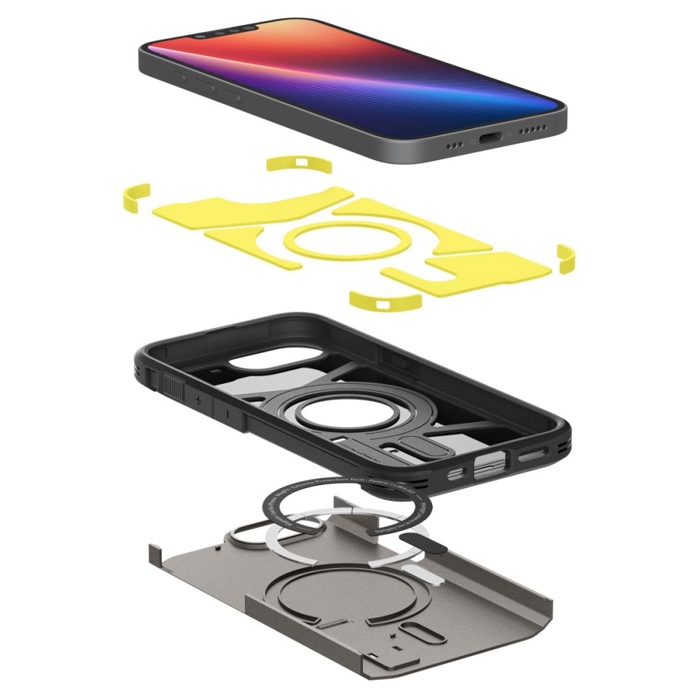 COQUE SPIGEN TOUGH ARMOR MAG MAGSAFE IPHONE 16E GUNMETAL