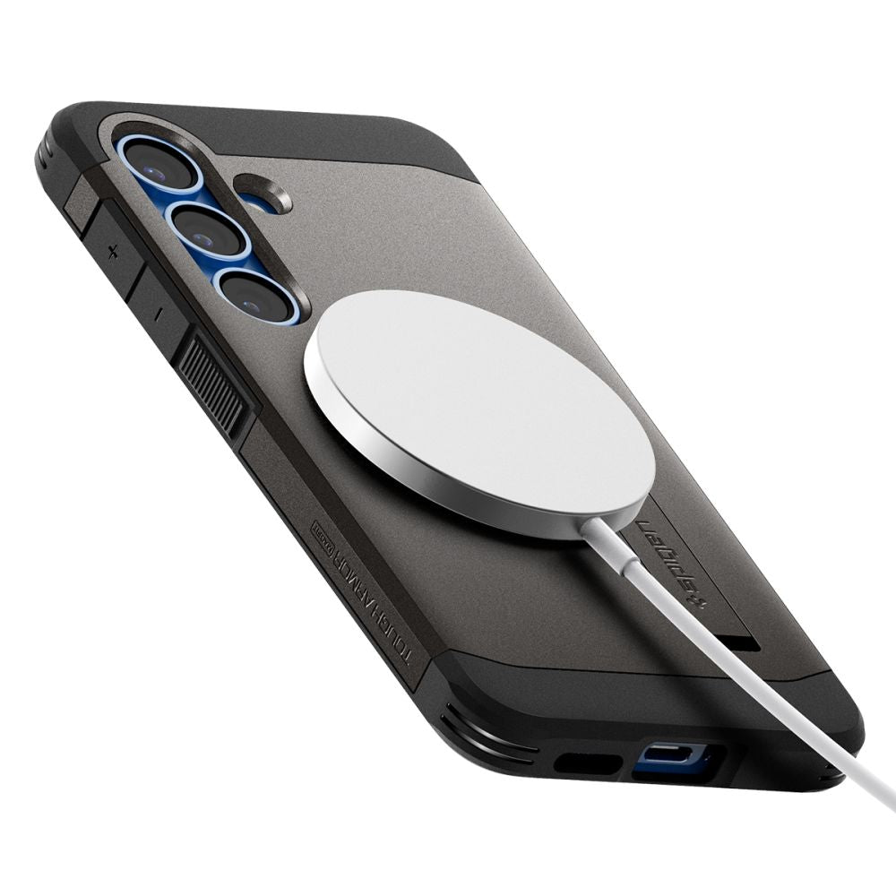 COQUE SPIGEN TOUGH ARMOR MAGSAFE GALAXY S25 GUNMETAL
