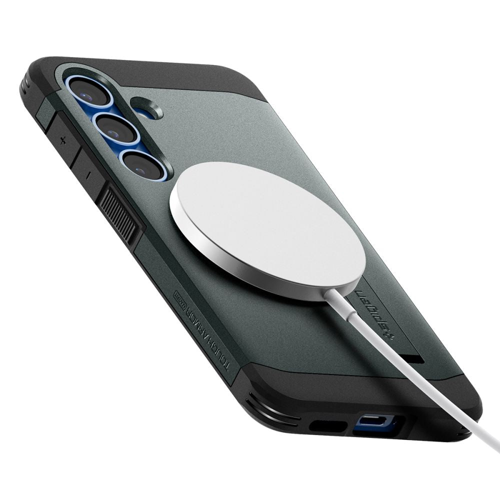 COQUE SPIGEN TOUGH ARMOR MAGSAFE GALAXY S25+ PLUS ABYSS GREEN
