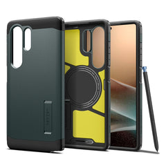 COQUE SPIGEN TOUGH ARMOR MAGSAFE GALAXY S25 ULTRA ABYSS GREEN