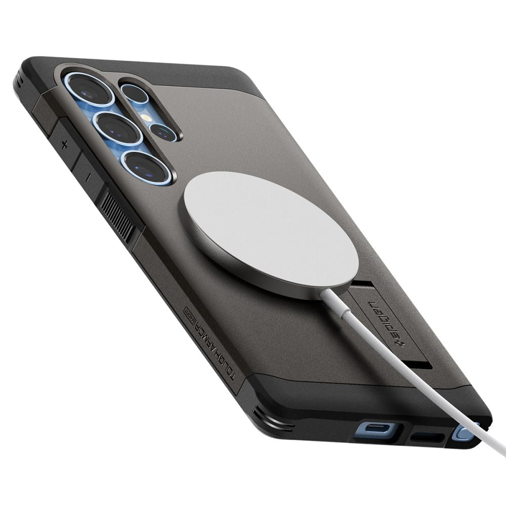 COQUE SPIGEN TOUGH ARMOR MAGSAFE GALAXY S25 ULTRA GUNMETAL