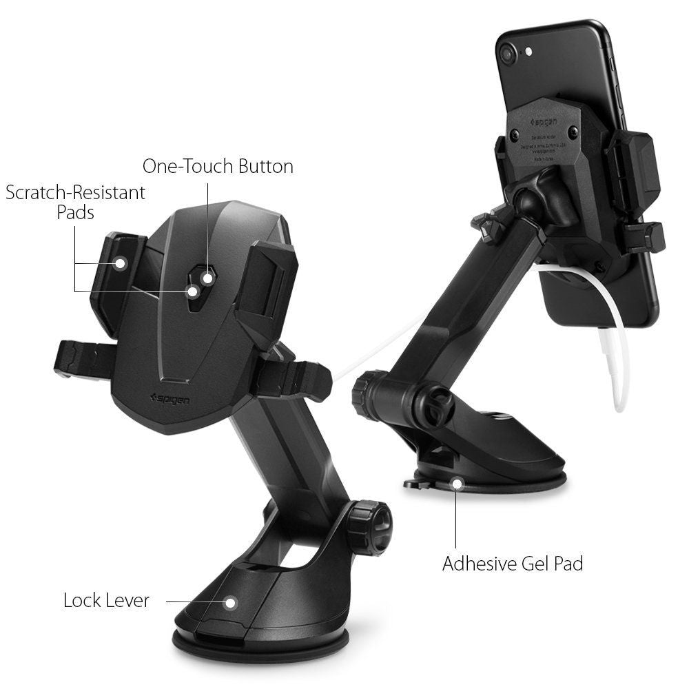 Support de téléphone mobile pour voiture Spigen TS35 Signature support de voiture noir