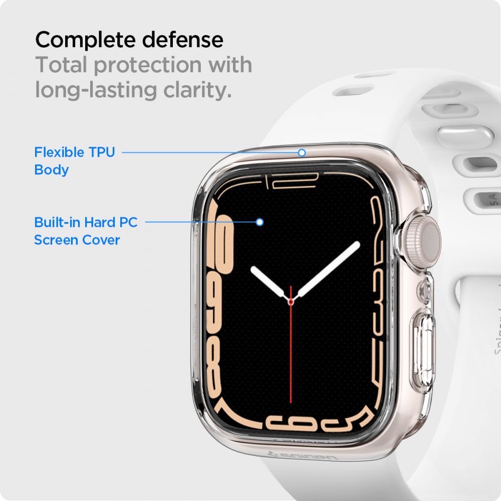 COQUE DE PROTECTION POUR APPLE WATCH 41 MM SPIGEN ULTRA HYBRID CRYSTAL CLEAR