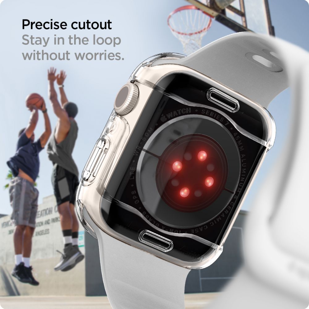 COQUE SPIGEN ULTRA HYBRID APPLE WATCH 45 MM CRYSTAL CLEAR