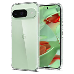 COQUE POUR GOOGLE PIXEL 9 / 9 PRO SPIGEN ULTRA HYBRID CRYSTAL CLEAR