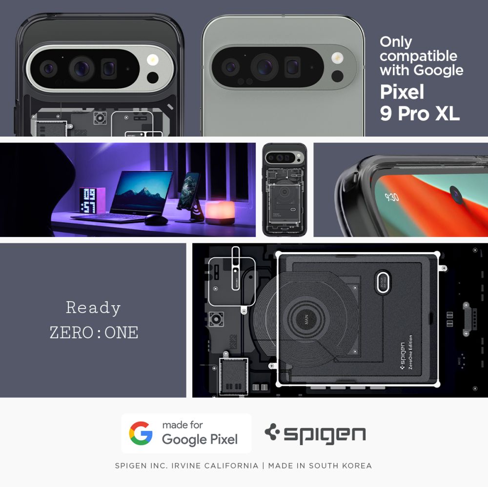 COQUE POUR GOOGLE PIXEL 9 PRO XL SPIGEN ULTRA HYBRID ZERO ONE