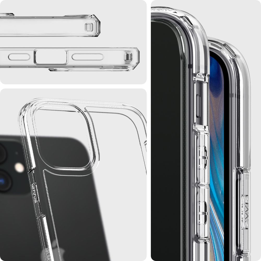 COQUE SPIGEN ULTRA HYBRID IPHONE 12 MINI CRYSTAL CLEAR