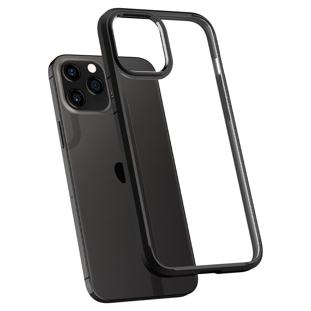COQUE SPIGEN ULTRA HYBRID IPHONE 12/12 PRO NOIR MAT