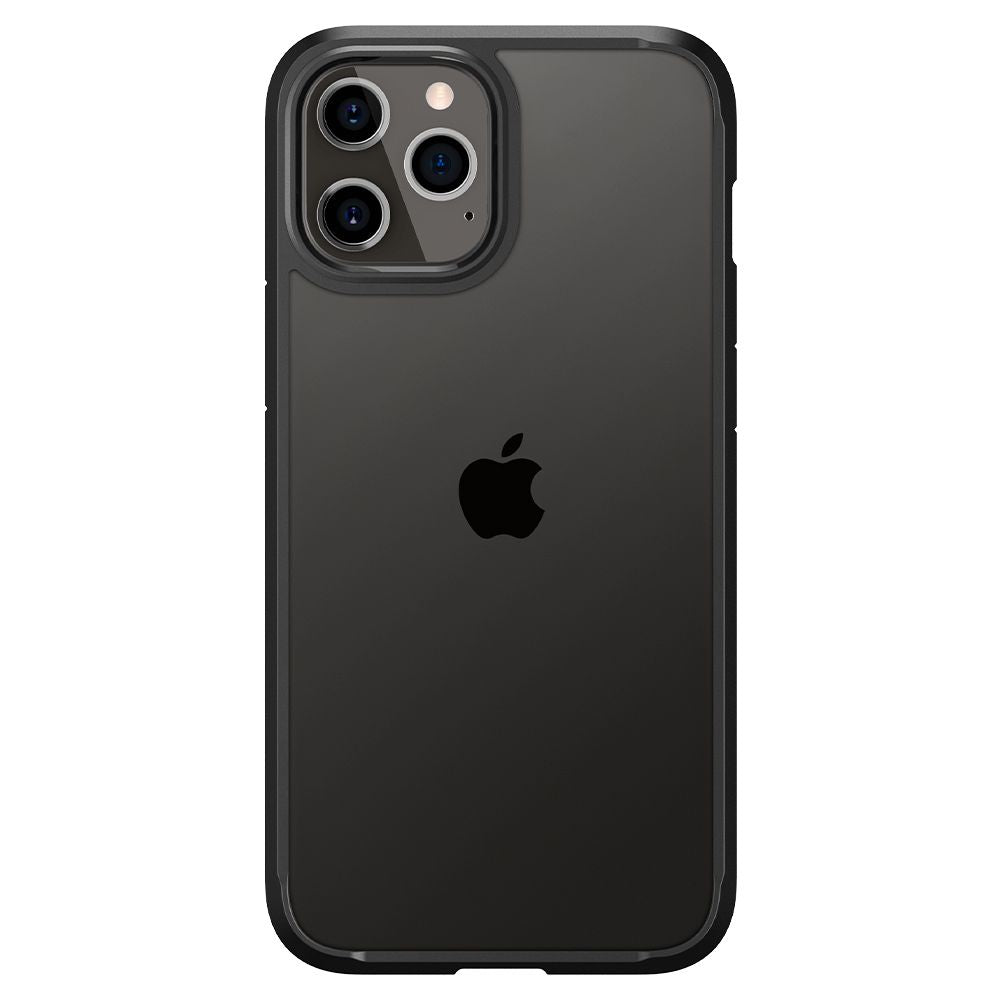 COQUE SPIGEN ULTRA HYBRID IPHONE 12/12 PRO NOIR MAT