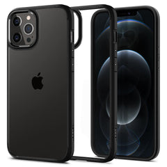 COQUE SPIGEN ULTRA HYBRID IPHONE 12/12 PRO NOIR MAT