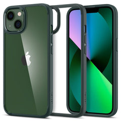 COQUE SPIGEN ULTRA HYBRID IPHONE 13 VERT MINUIT