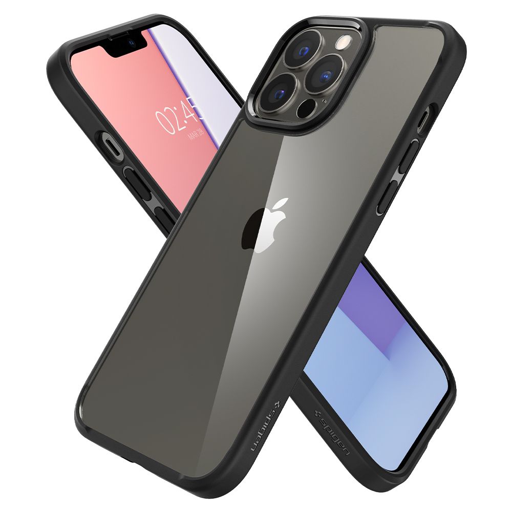 COQUE SPIGEN ULTRA HYBRID IPHONE 13 PRO NOIR MAT