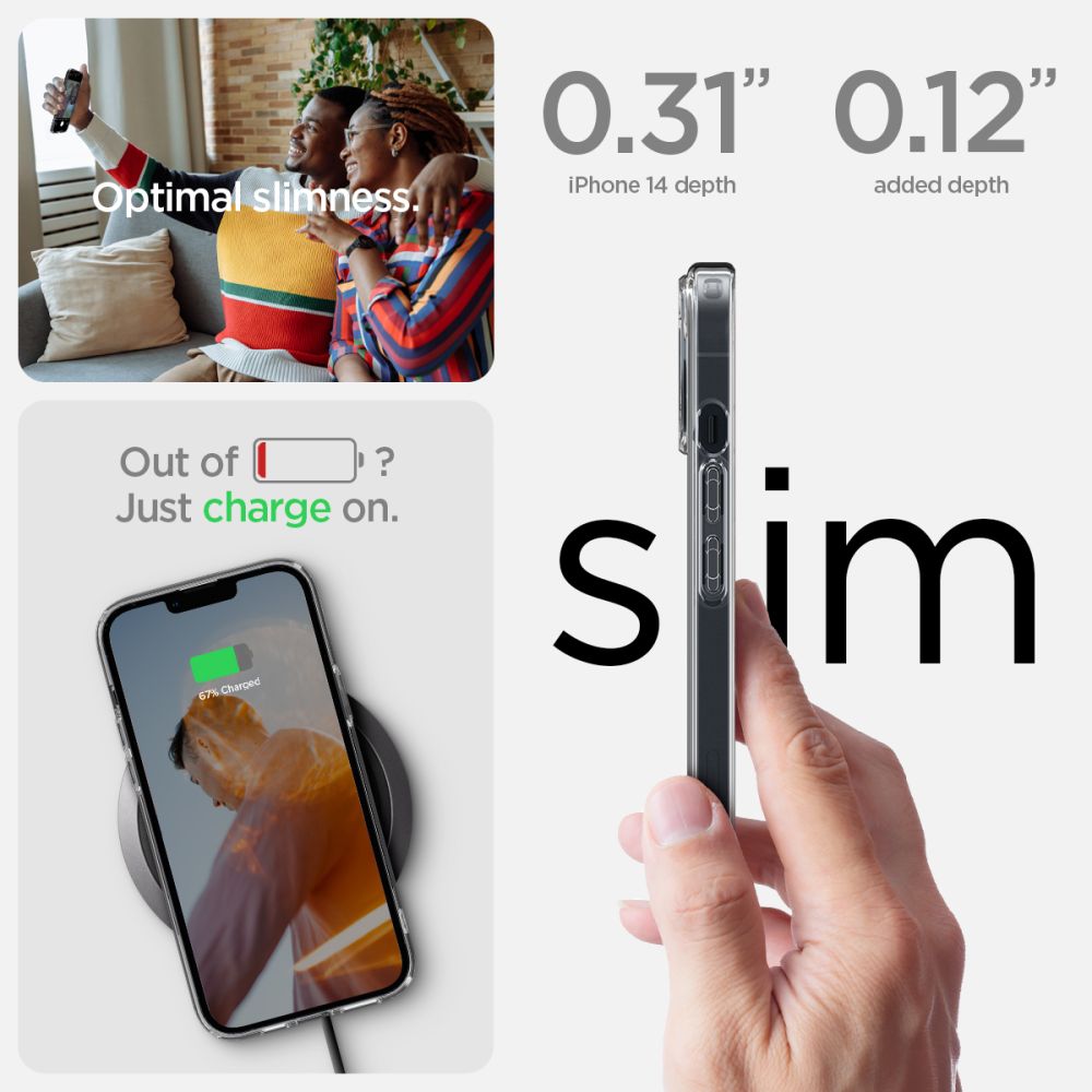 COQUE SPIGEN ULTRA HYBRID IPHONE 14 CRYSTAL CLEAR