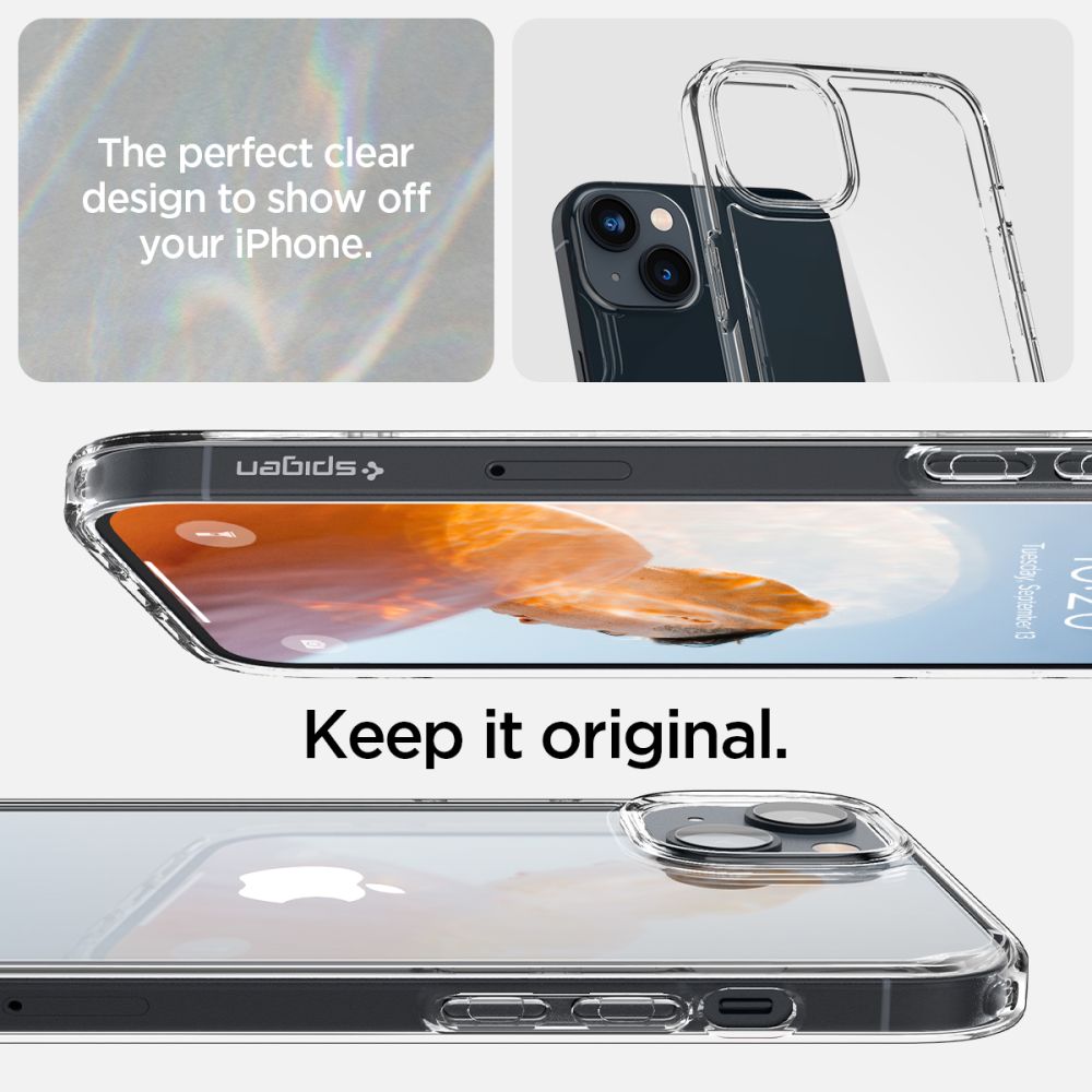 COQUE SPIGEN ULTRA HYBRID IPHONE 14 CRYSTAL CLEAR