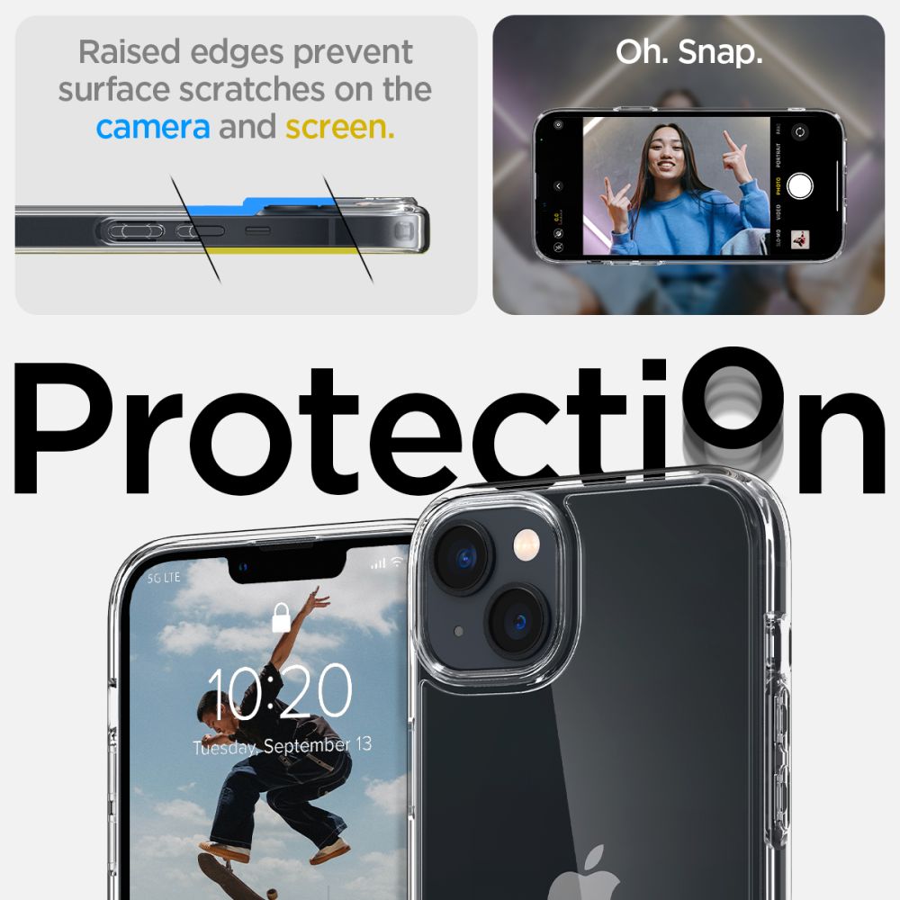 COQUE SPIGEN ULTRA HYBRID IPHONE 14 CRYSTAL CLEAR