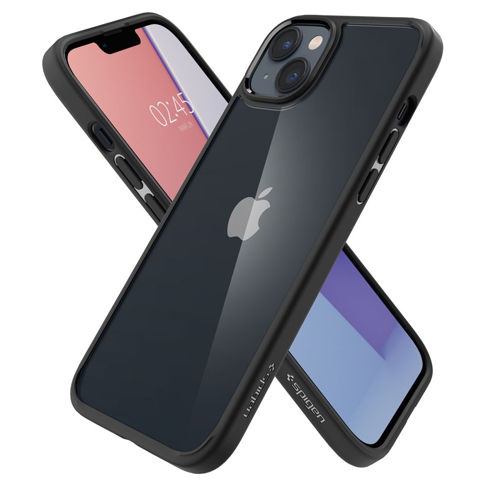 COQUE SPIGEN ULTRA HYBRID IPHONE 14 NOIR MATTE