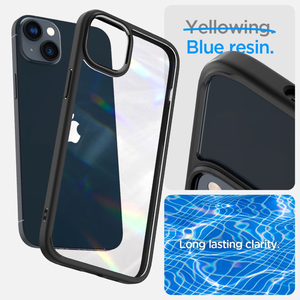 COQUE SPIGEN ULTRA HYBRID IPHONE 14 NOIR MATTE