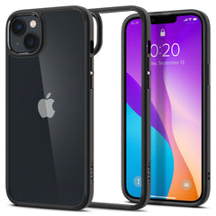 COQUE SPIGEN ULTRA HYBRID IPHONE 14 NOIR MATTE