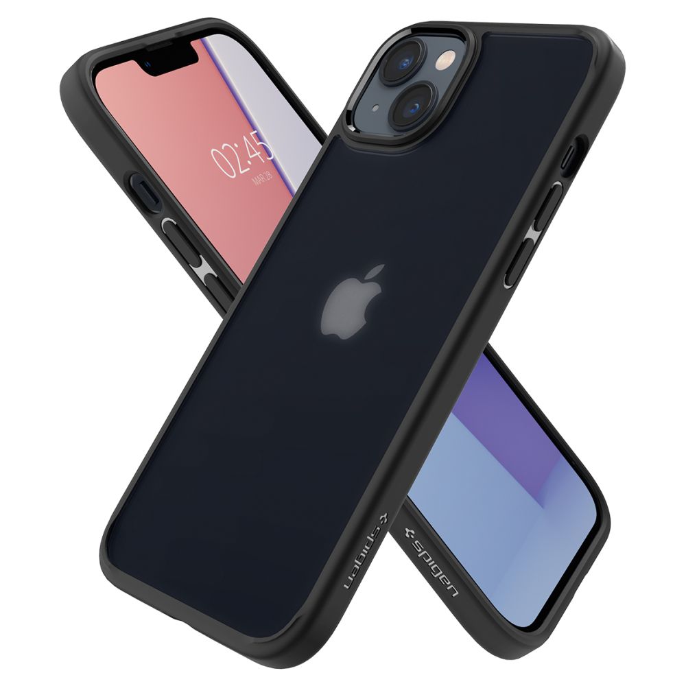 COQUE SPIGEN ULTRA HYBRID IPHONE 14 PLUS NOIR FROST