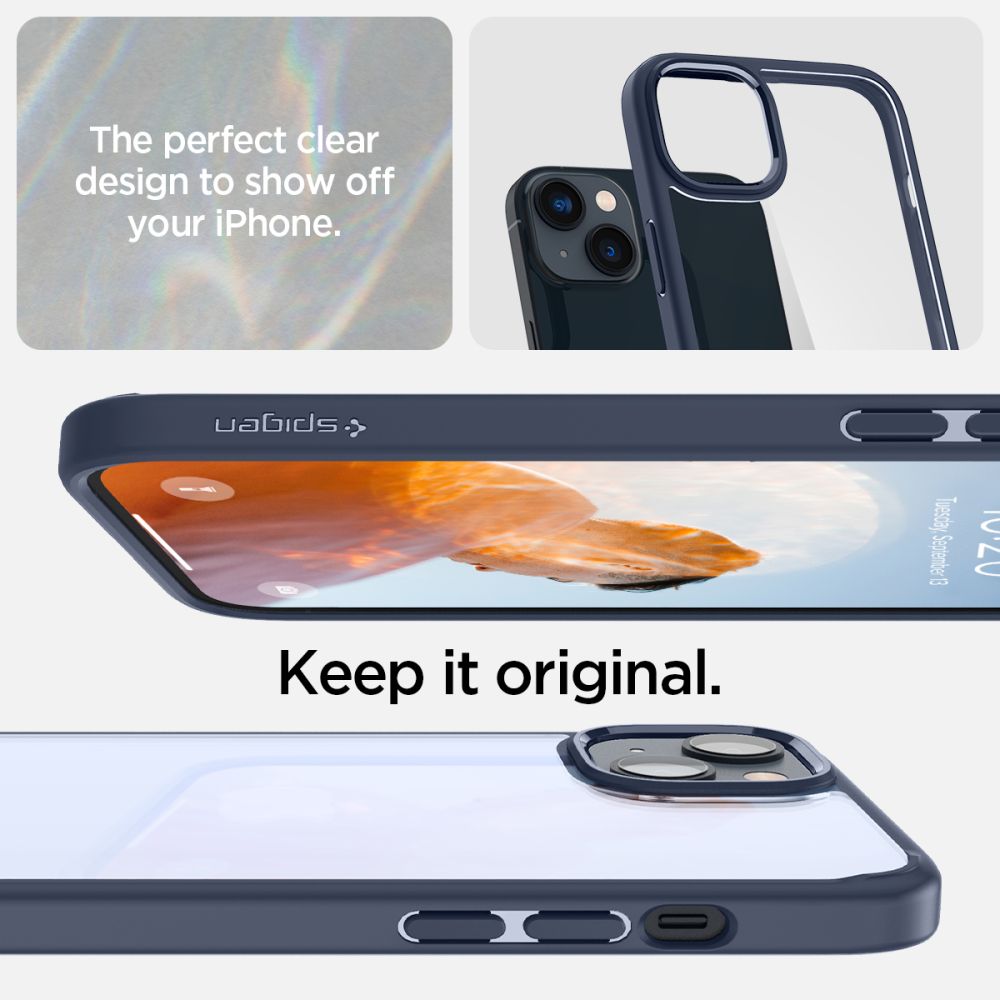 COQUE SPIGEN ULTRA HYBRID IPHONE 14 PLUS BLEU MARINE