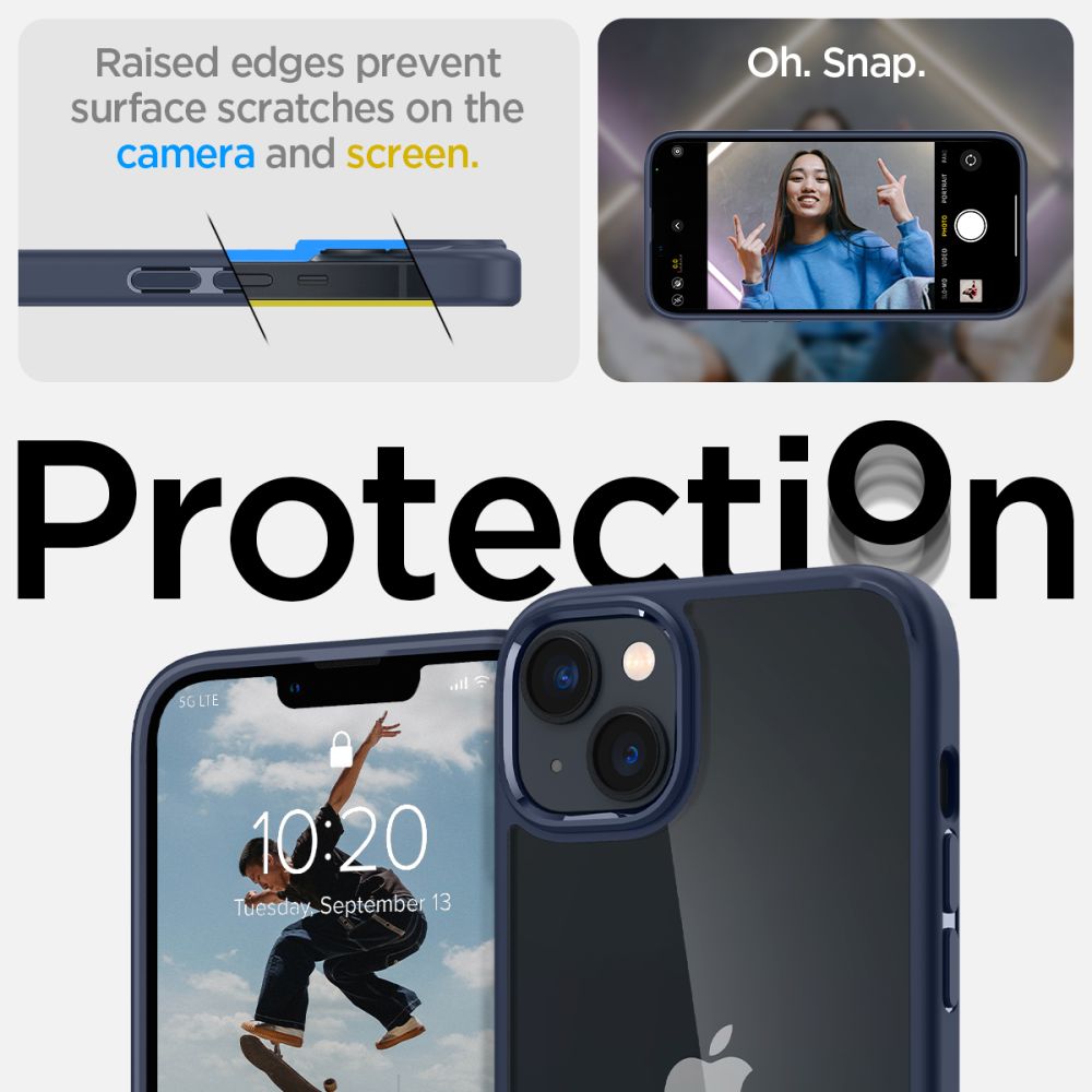 COQUE SPIGEN ULTRA HYBRID IPHONE 14 PLUS BLEU MARINE