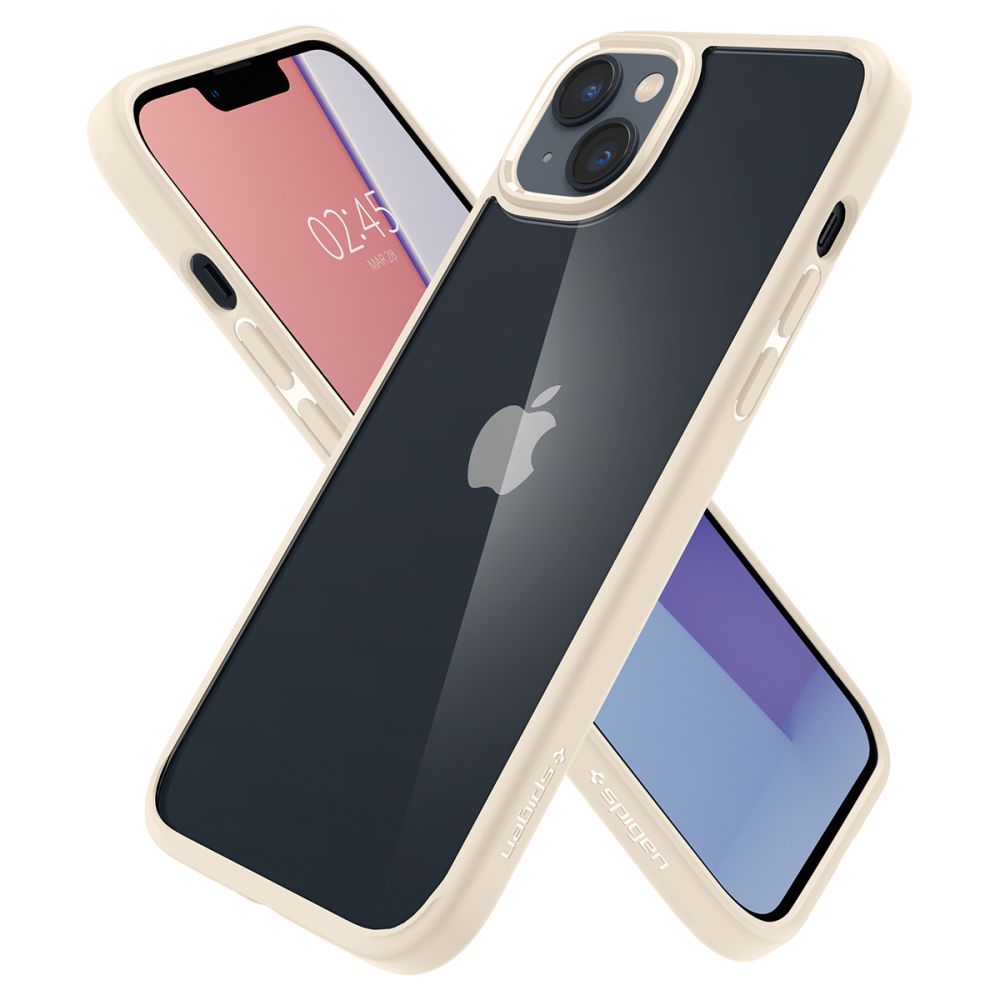 COQUE SPIGEN ULTRA HYBRID IPHONE 14 PLUS BEIGE SABLE
