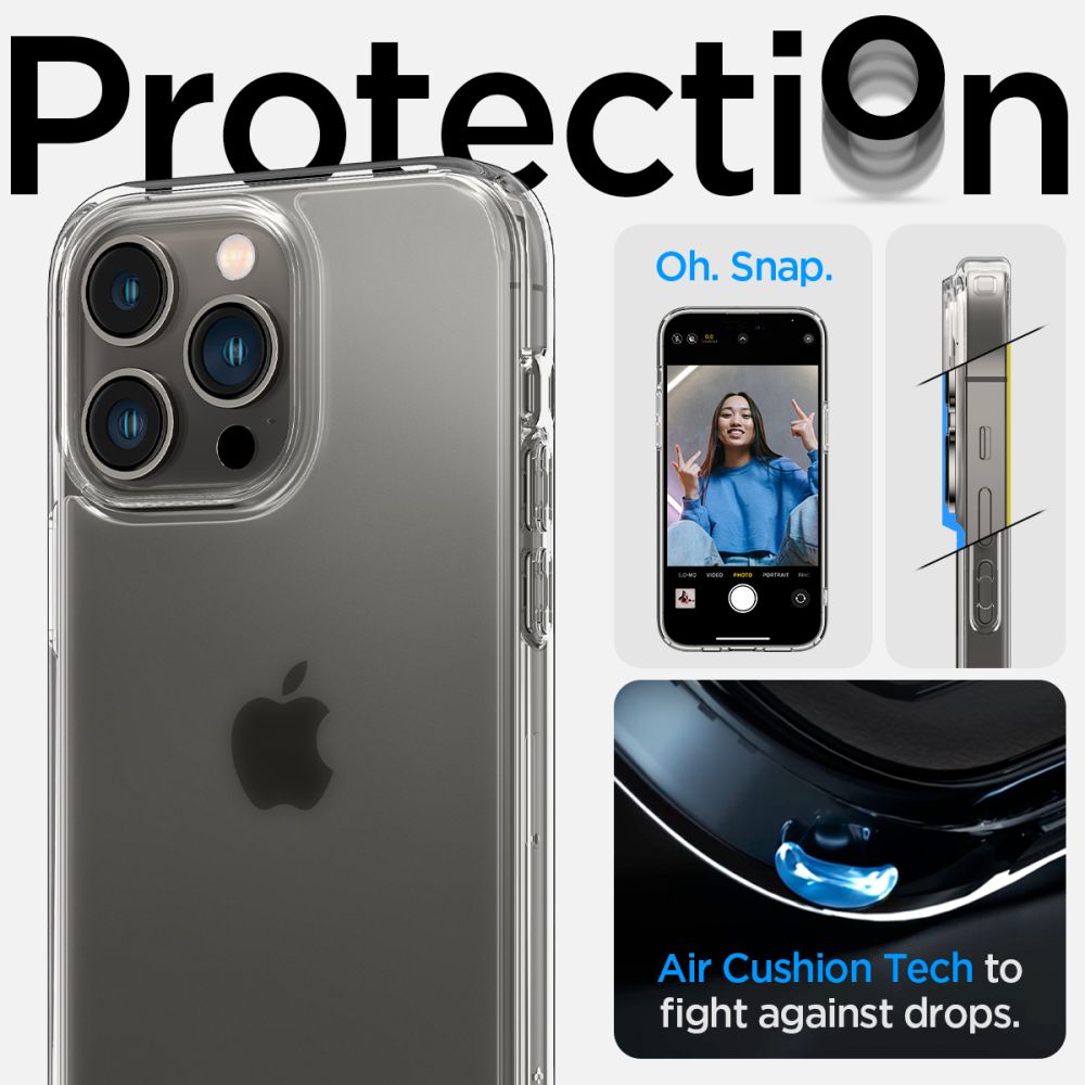 COQUE SPIGEN ULTRA HYBRID IPHONE 14 PRO FROST CLEAR