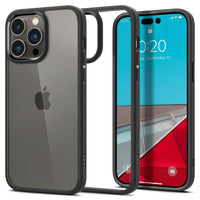 COQUE SPIGEN ULTRA HYBRID IPHONE 14 PRO NOIR MAT