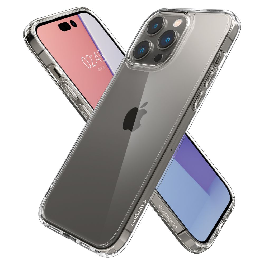 COQUE SPIGEN ULTRA HYBRID IPHONE 14 PRO MAX CRYSTAL CLEAR