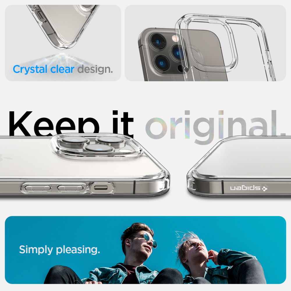 COQUE SPIGEN ULTRA HYBRID IPHONE 14 PRO MAX CRYSTAL CLEAR