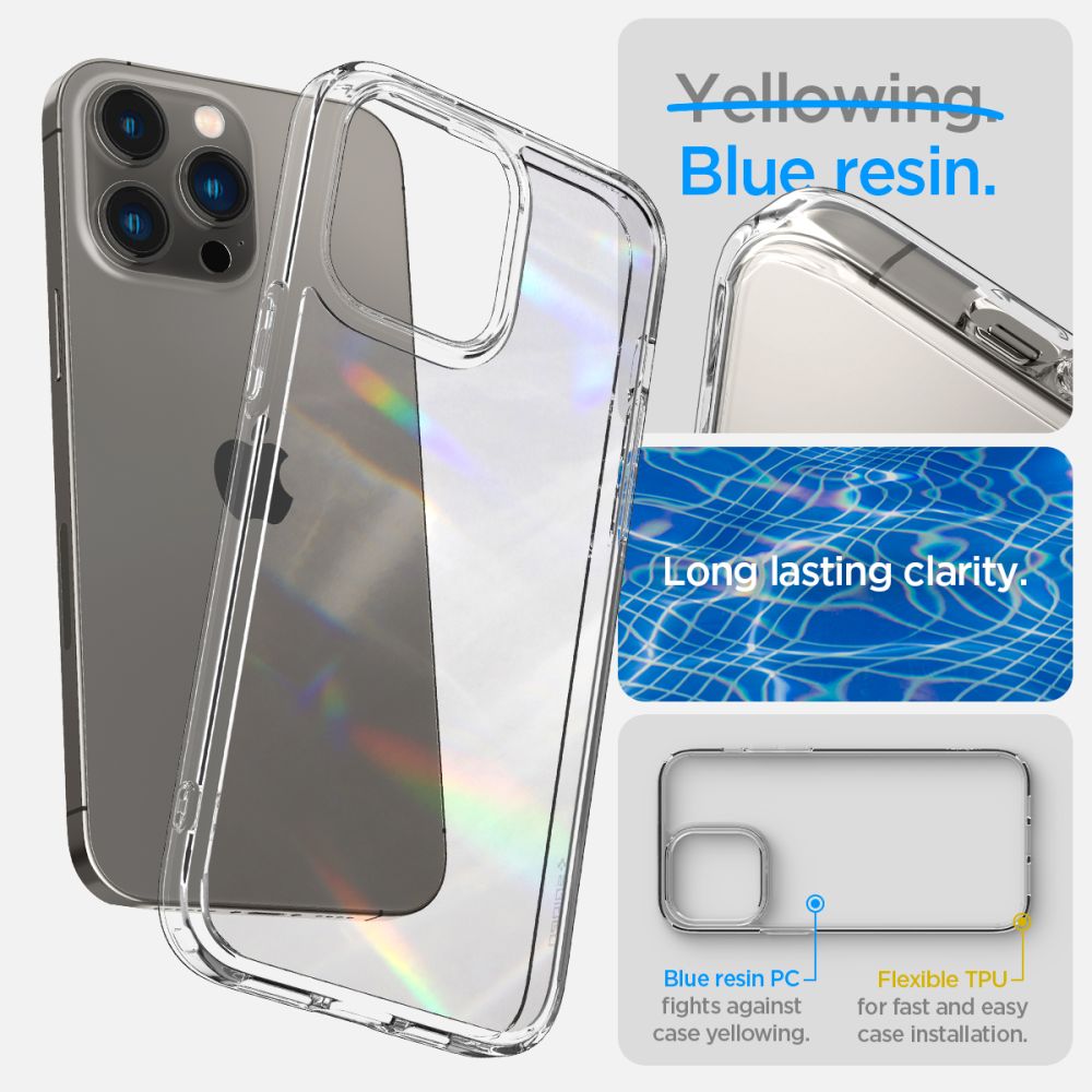 COQUE SPIGEN ULTRA HYBRID IPHONE 14 PRO MAX CRYSTAL CLEAR
