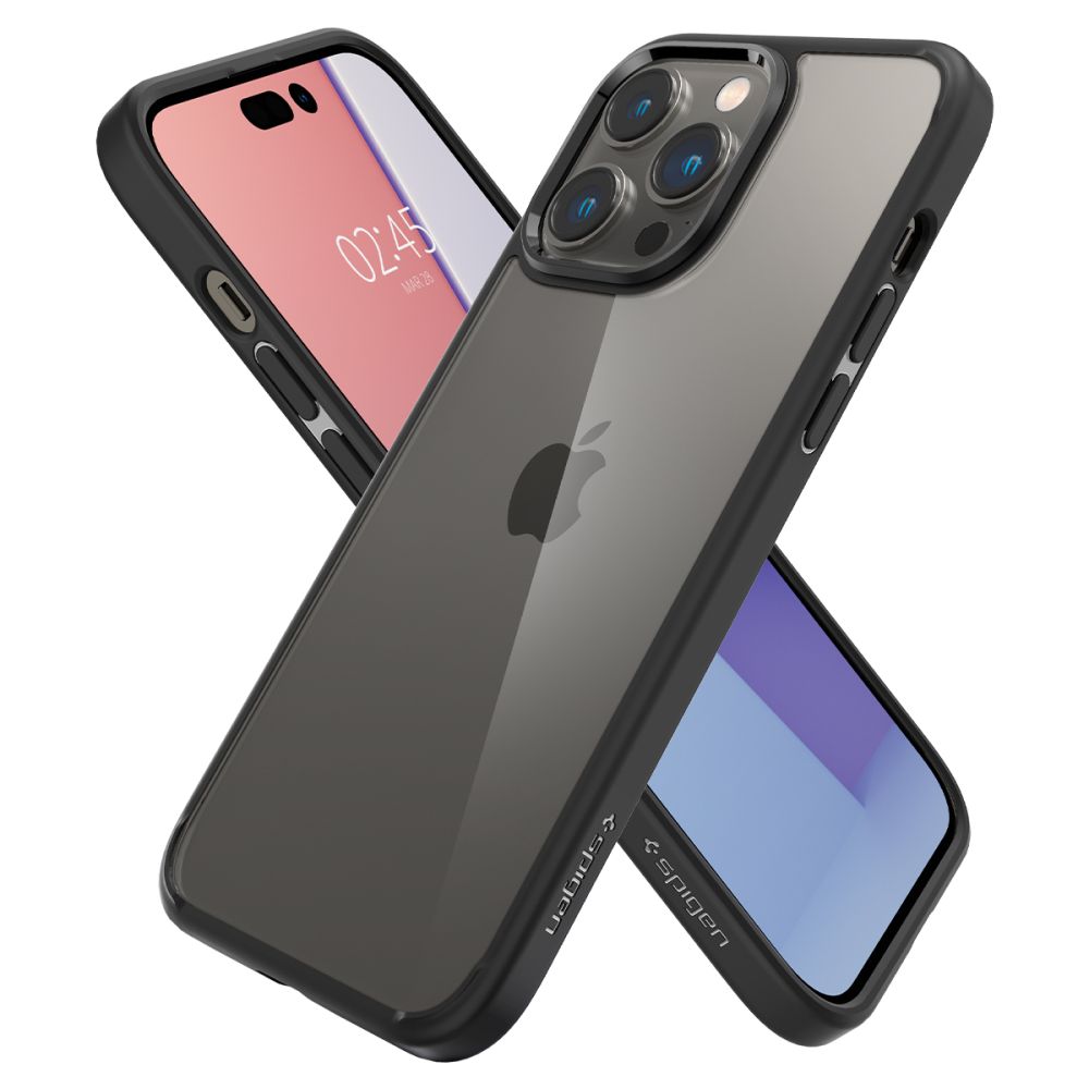 COQUE SPIGEN ULTRA HYBRID IPHONE 14 PRO MAX NOIR MATTE