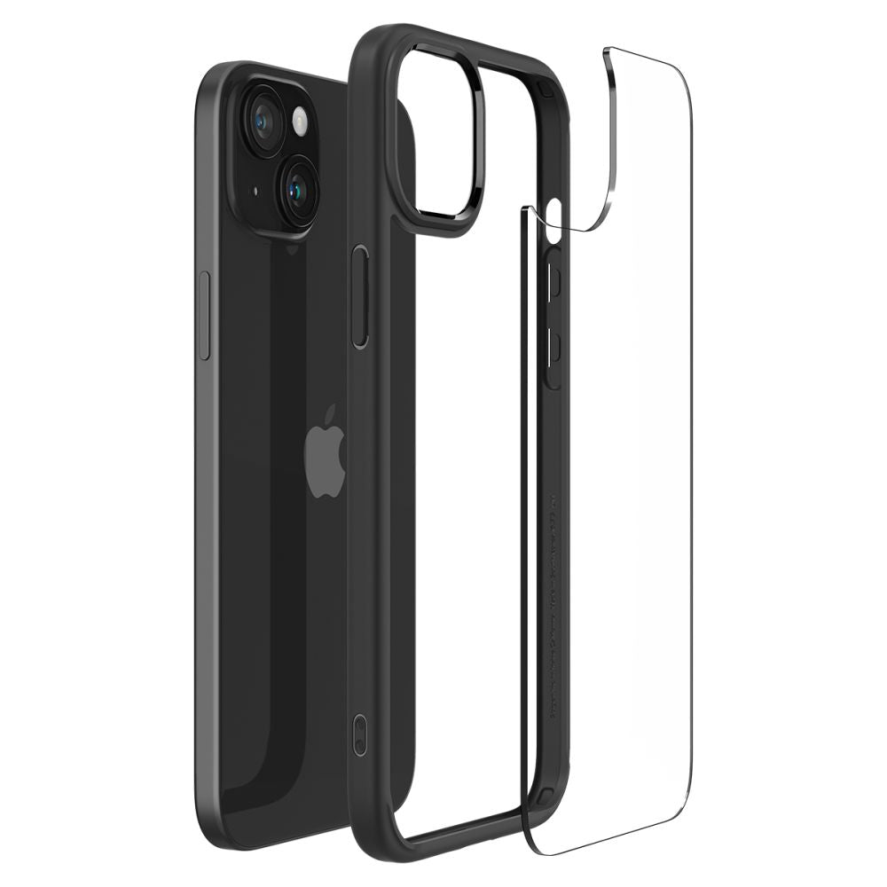 COQUE SPIGEN ULTRA HYBRID IPHONE 15 PLUS NOIR MAT