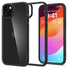 COQUE SPIGEN ULTRA HYBRID IPHONE 15 PLUS NOIR MAT