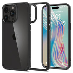 COQUE SPIGEN ULTRA HYBRID IPHONE 15 PRO MAX NOIR MATTE