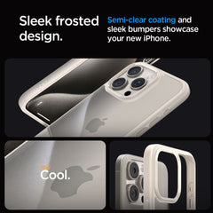 COQUE SPIGEN ULTRA HYBRID IPHONE 15 PRO MAX TITANE NATUREL